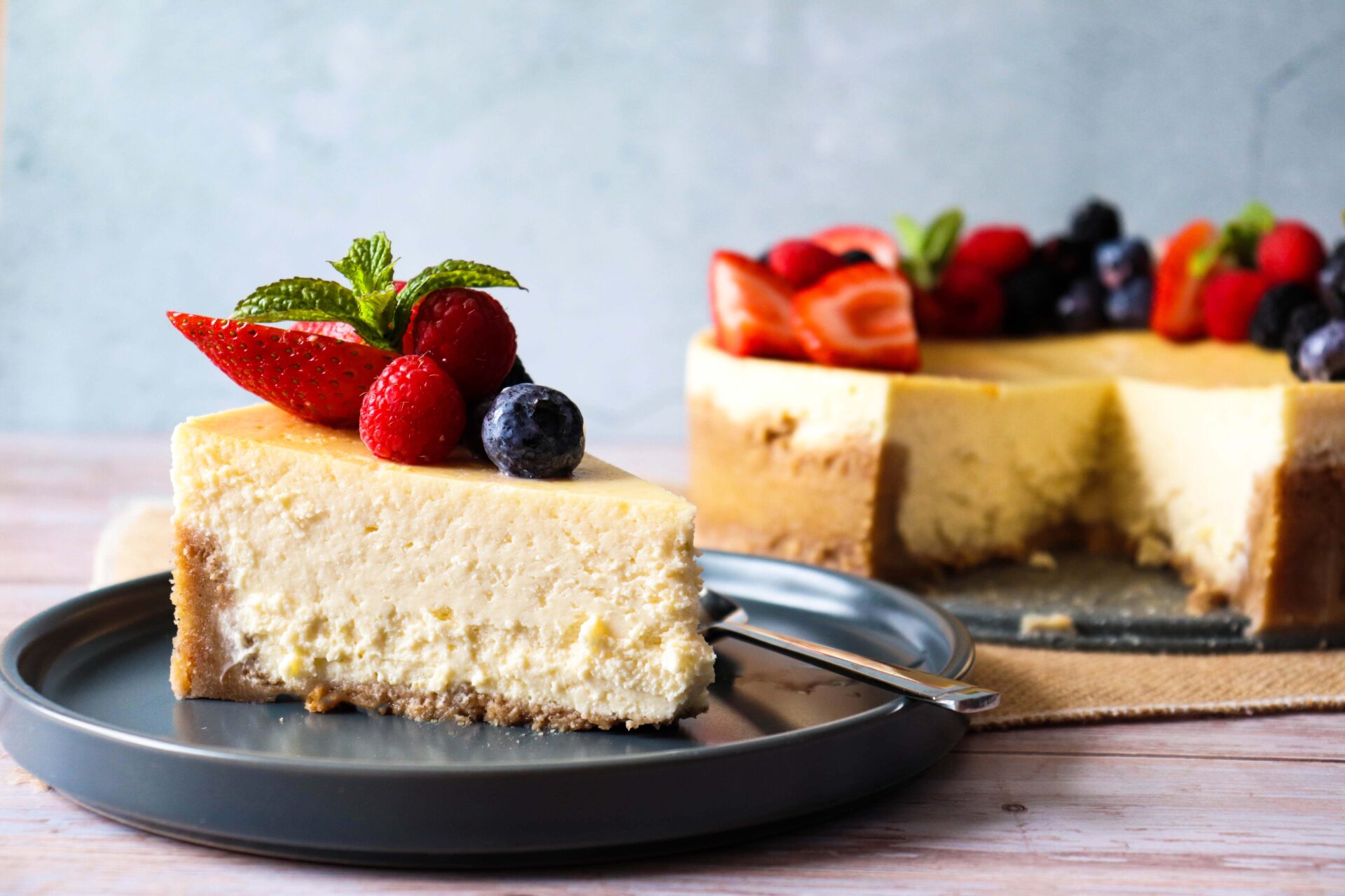 Greek Yogurt Cheesecake - Sugar and Salt